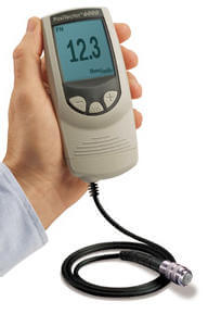 Coating thickness testing